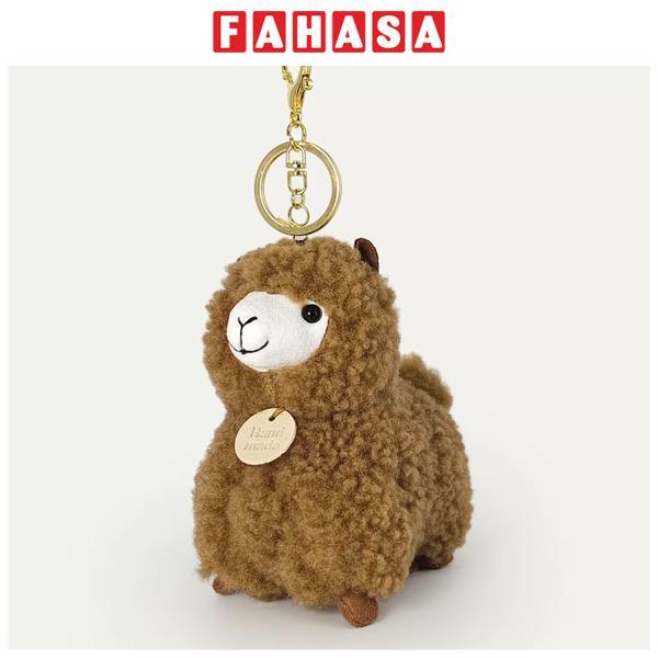 Móc Khóa Thú Bông Alpaca - HGT-45 - Màu Nâu