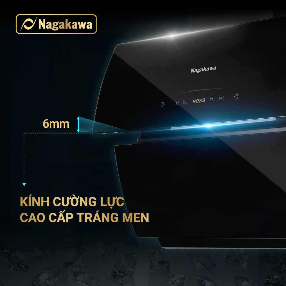 Máy hút mùi kính cao cấp Leap Motion Nagakawa NAG1854-70VM( 70cm) - Hàng chính hãng
