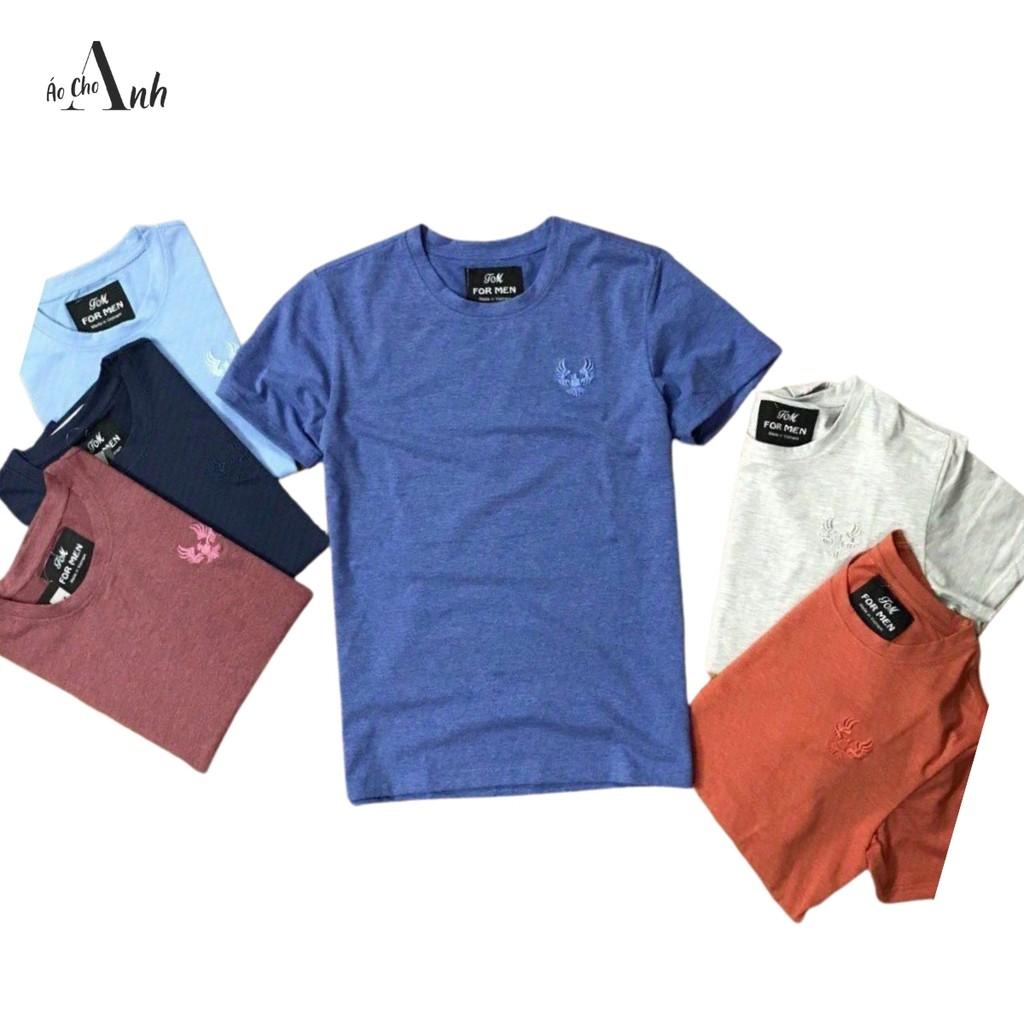 Áo thun cổ tròn ngắn tay chất COTTON siêu mát phong cách áo thun nam cao cấp hàng xuất rất tôn dáng - A071