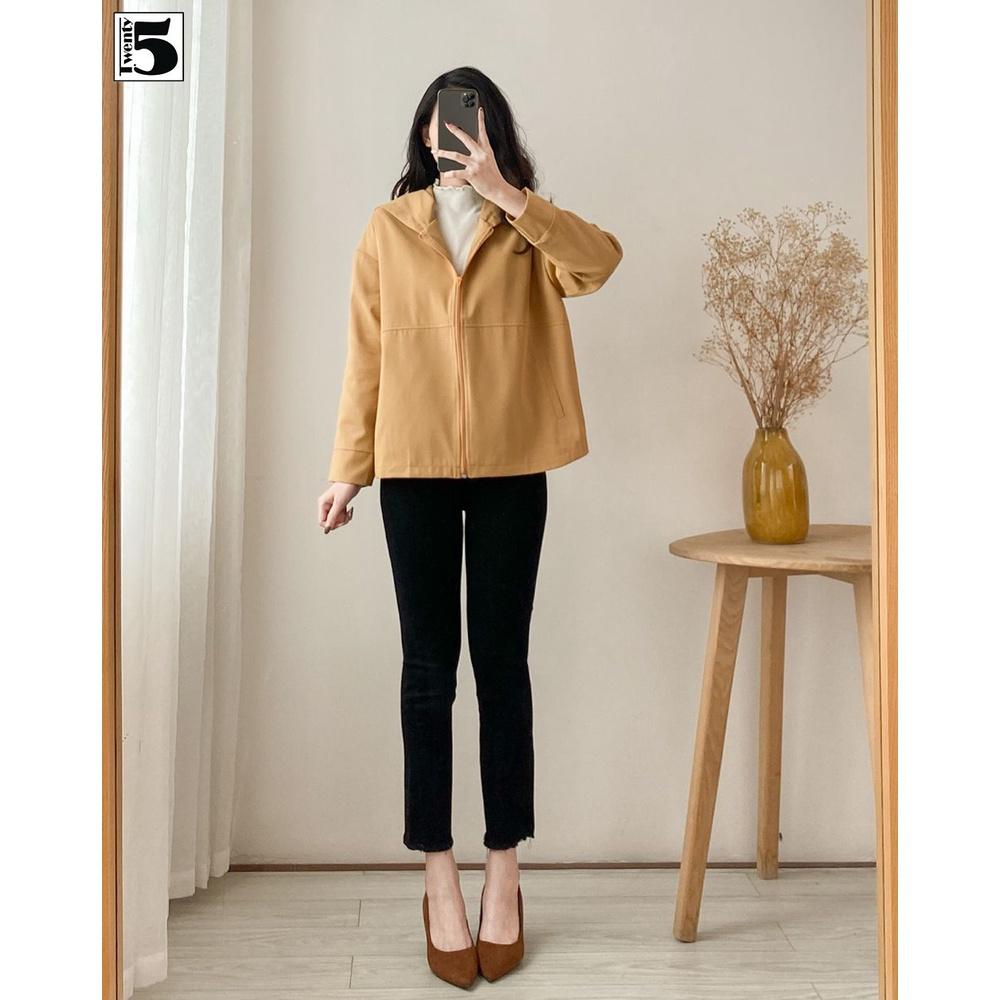 Áo khoác kaki nữ có mũ, cản gió Twentyfive NK12