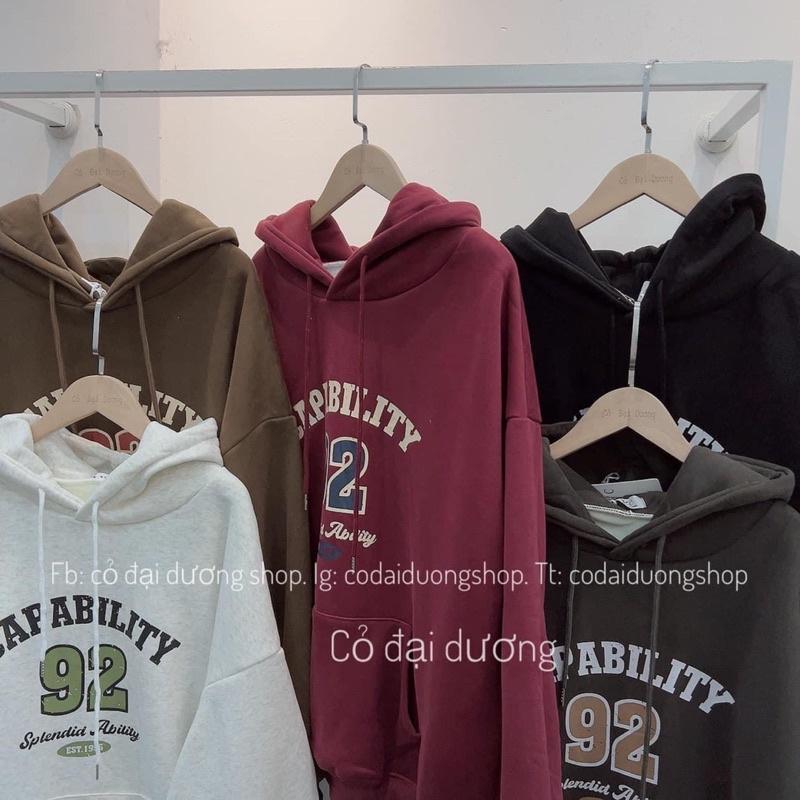 Áo hoodie form rộng tay bồng - 92