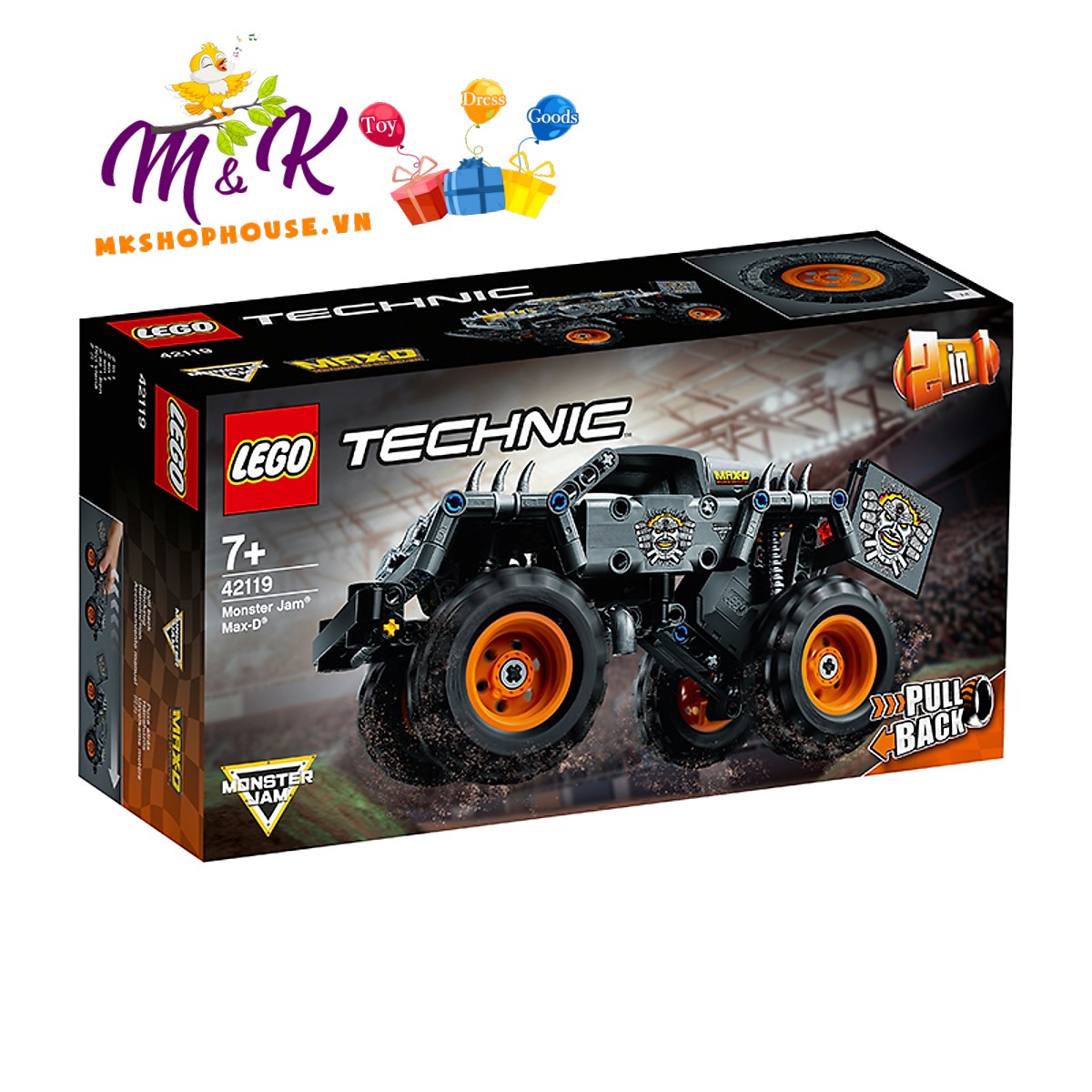 Đồ chơi LEGO Technic Chiến Xe Monster Jam Max-D 42119