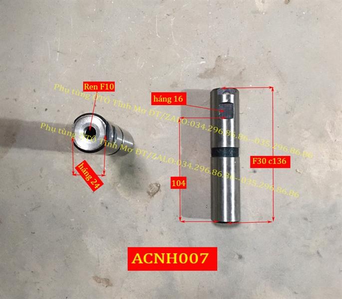 Ắc nhíp F30 dài 136 ko ren