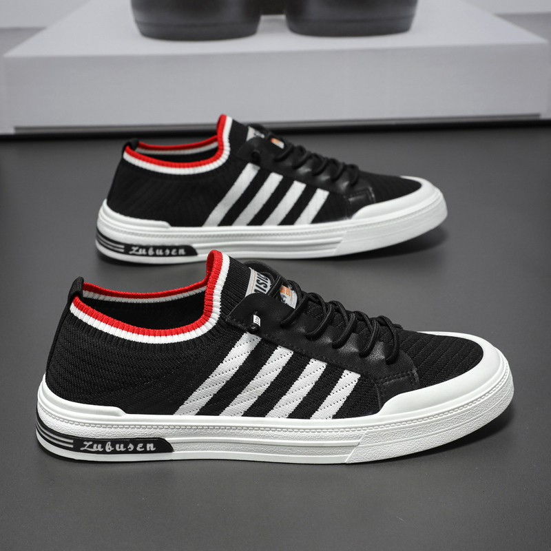 Giày nam, giày sneaker nam vải sợi thể thao thoáng khí 2 màu - NEW 2023