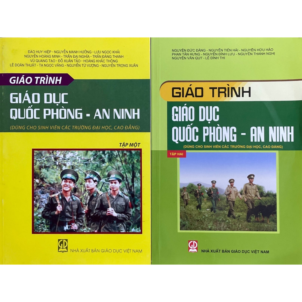 Sách - Combo 2 cuốn Giáo Trình Giáo Dục Quốc phòng An Ninh