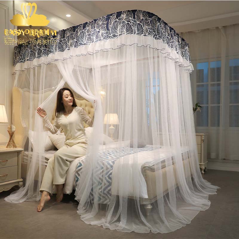 Mùng khung không khoan tường - Màn Ngủ Cao cấp Easy Dream chống muỗi -kiểu dáng khách sạn - công chúa