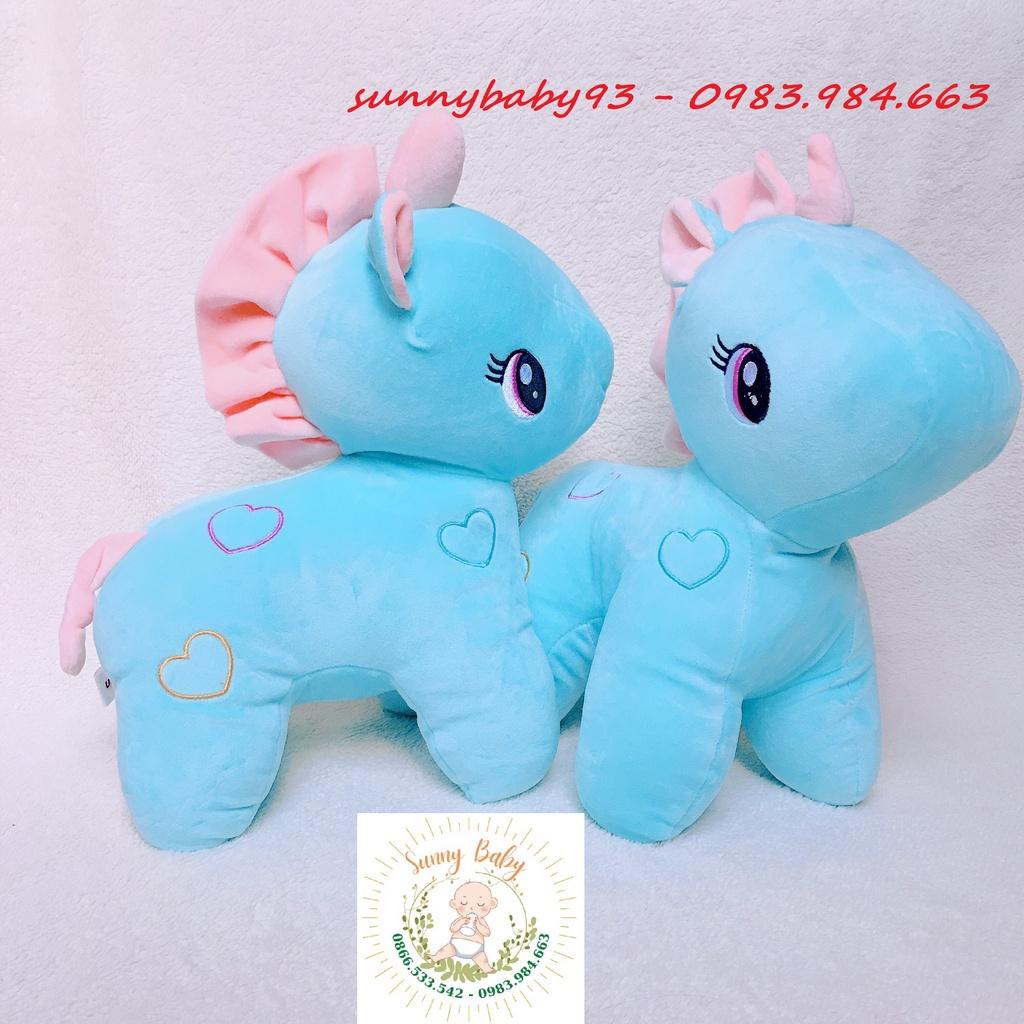 Gấu Bông Unicorn - Kì Lân Pony Một Sừng size 30cm, Thú Nhồi Bông Đáng Yêu, Gối Ôm Cho Bé Ngựa Pony