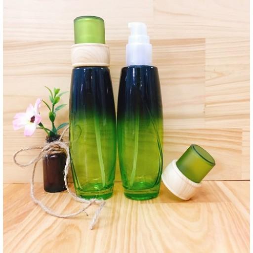 CHAI THỦY TINH VÒI NHẤN GỖ 100ML