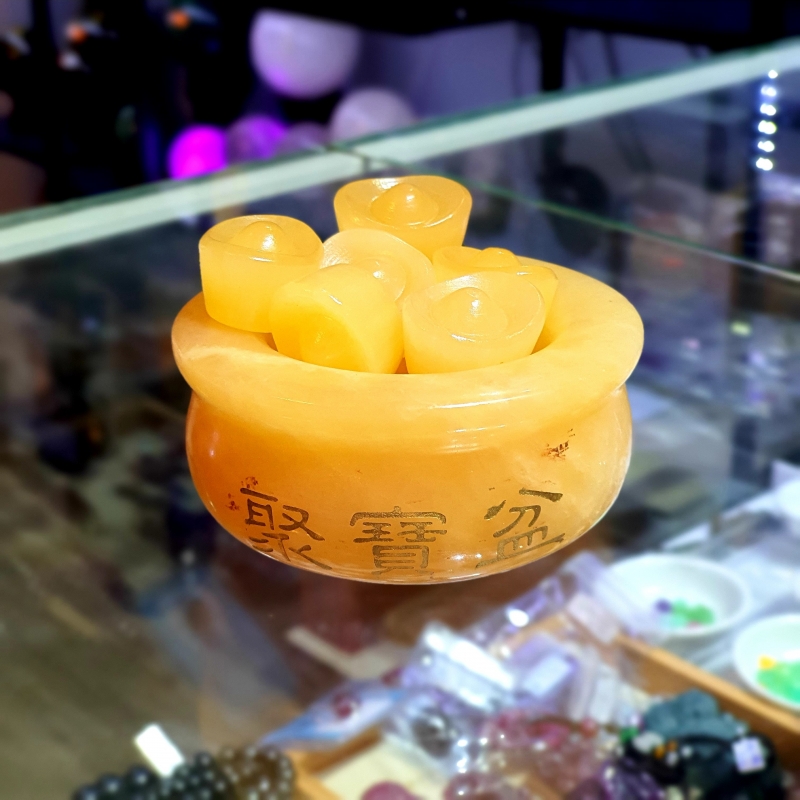 Bát Tụ Bảo Đá Ngọc Hoàng Long Thiên Nhiên Size Nhỏ - BTBCT0004