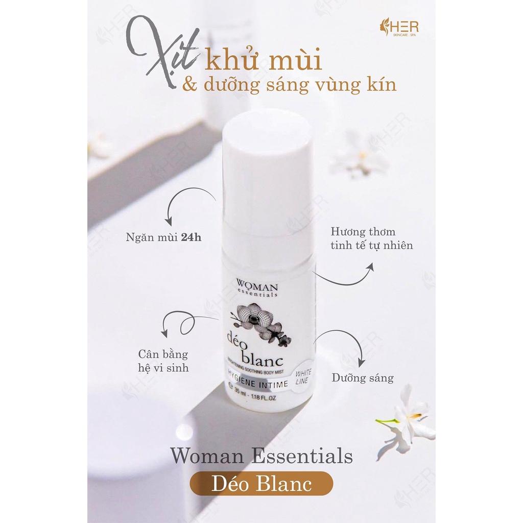 Xịt Khử Mùi, Làm Dịu Và Dưỡng Trắng Sáng Vùng V-Zone Woman Essentials Déo Blanc 35ml