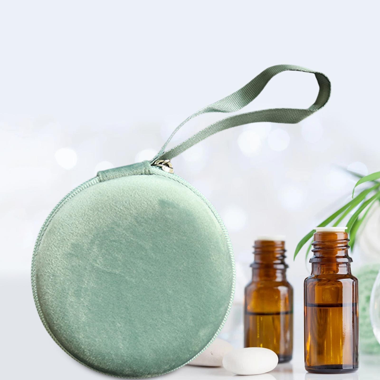 Essential Oil Carrying Case Storage Bags Velvet Round 10 Slot Organizer for Oil Bottle