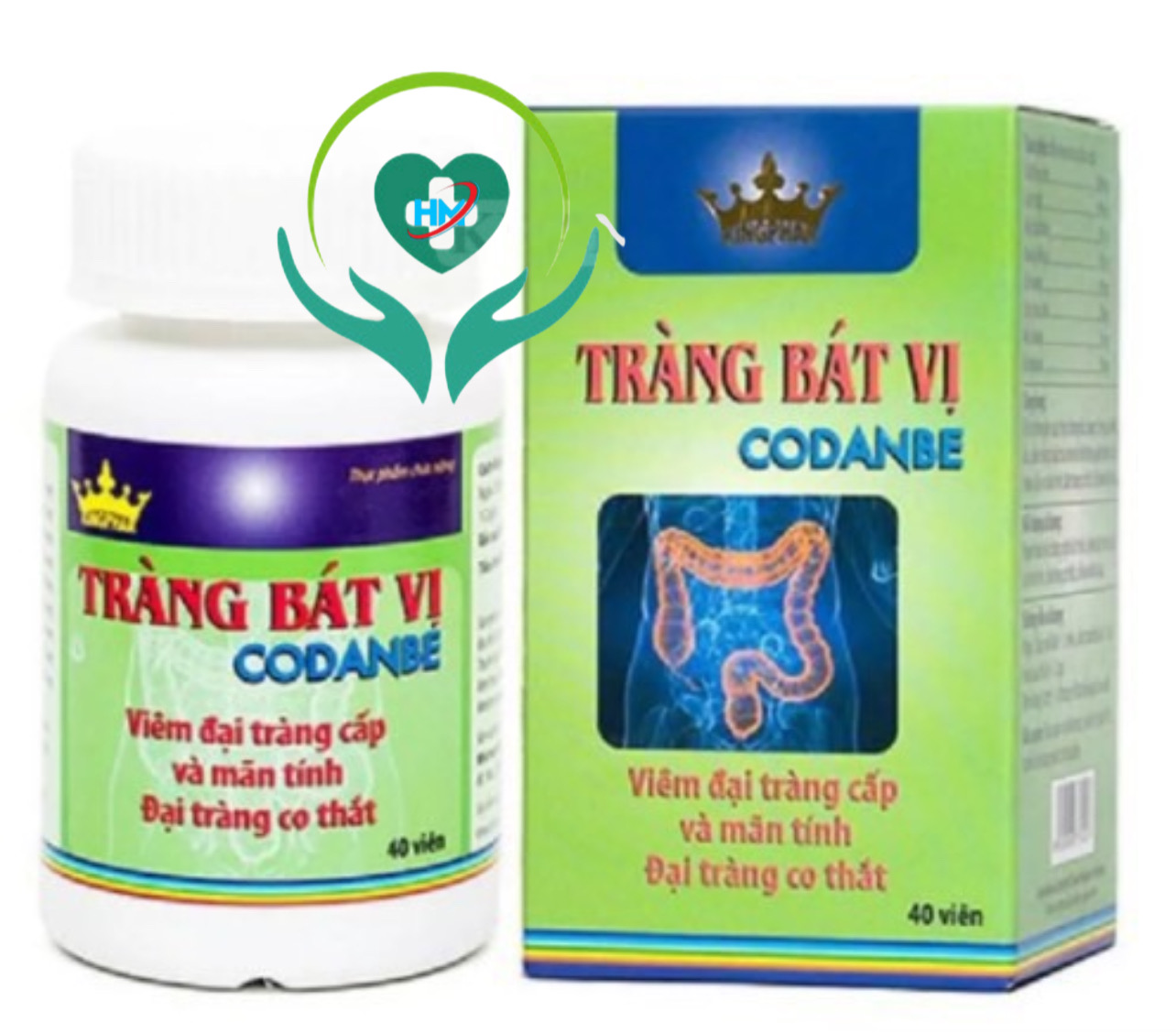 TRÀNG BÁT VỊ CODANBE Kingphar - Hộp 40 Viên - Hỗ trợ Viên đại tràng cấp và mãn tính, đại tràng co thắt