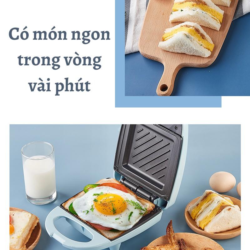 Máy Nướng Bánh Mì Sandwich, Máy Kẹp Nướng Bánh Mì Cho Bữa Sáng Nhanh Chỉ Với 3 Phút