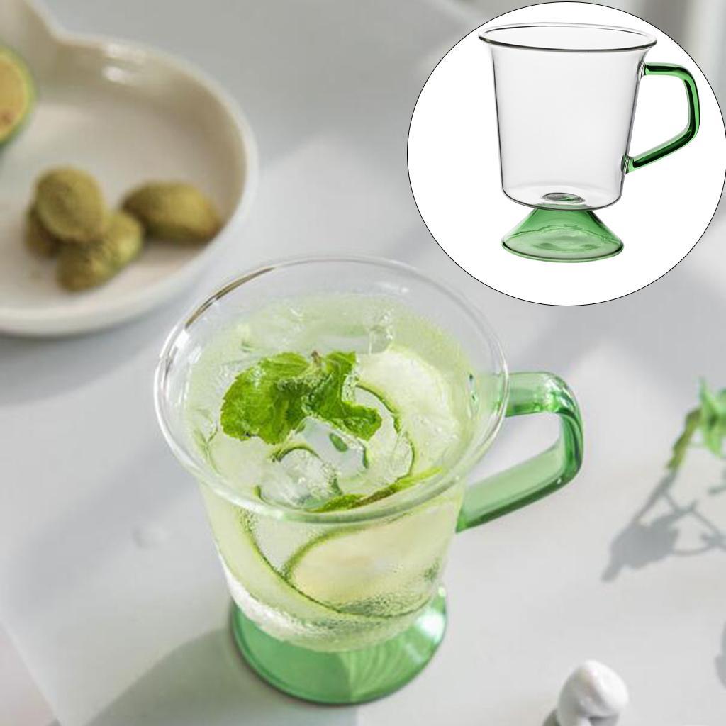 300ML Glass Mug Heat-Resistant Coffee Cup for Hot Office