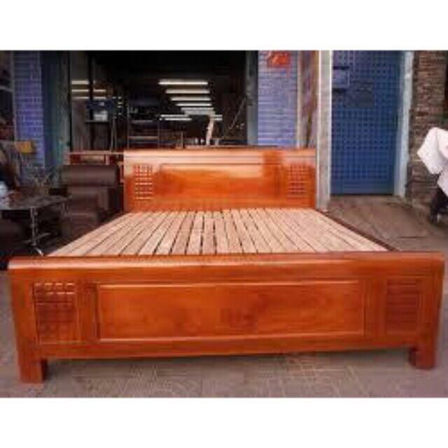 Giường gỗ xoan ta tự nhiên 100%