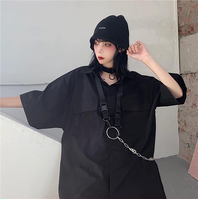 Áo sơmi tặng kèm phụ kiện chain ring