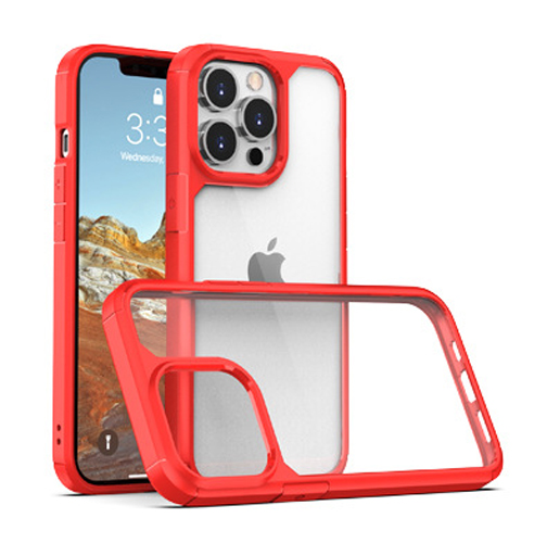 Ốp Lưng Chống Sốc Lưng Trong Phong Cách Mới Dành Cho Iphone 11 12 13 11 Pro 12 Pro 13 Pro 11 Pro Max 12 Pro Max 13 Pro Max 12 Mini 13 Mini - Hàng Chính Hãng - Đỏ - Iphone 13 Pro Max