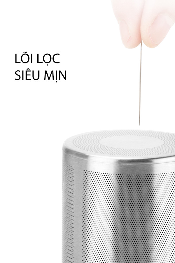 Bình lọc trà thủy tinh lõi Inox Samaglas S045 700mL