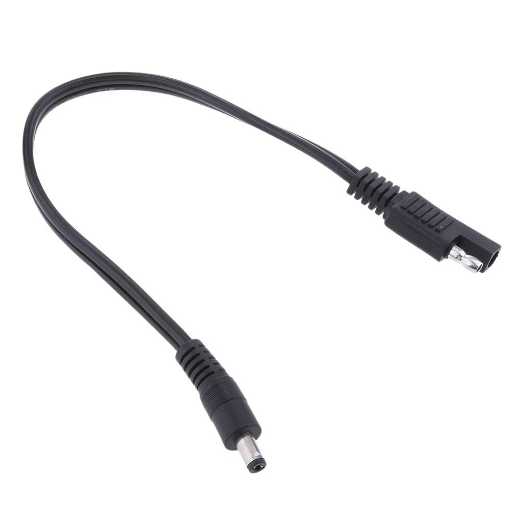 2Pcs SAE Plug to .5mm x 2.1mm Adapters Cables for Battery