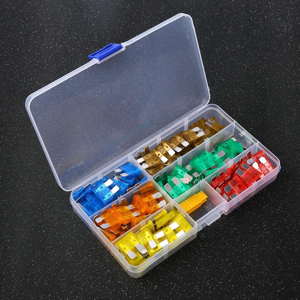 Bộ 120 Cái Cầu Chì Các Loại Xe Ô Tô Xe Tải size M dài 19x18mm
