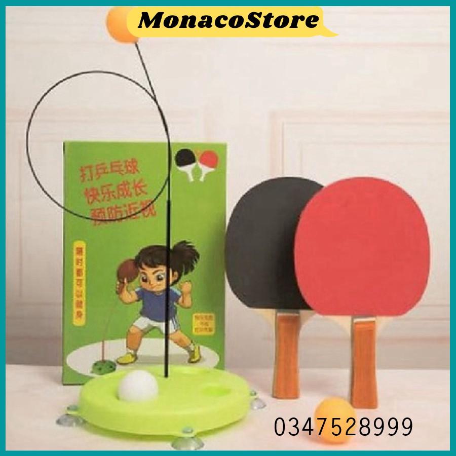 Bộ bóng bàn luyện phản xạ đồ chơi luyện tập cho bé - MonacoStore