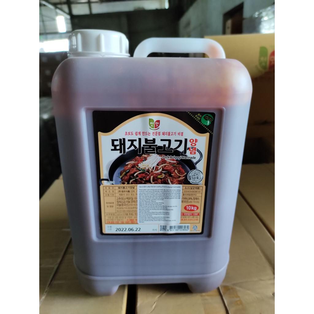 Sốt ướp thịt bò, Sốt ướp thịt lợn, Sốt ướp sườn lợn chungwoo 10kg can to cho nhà hàng