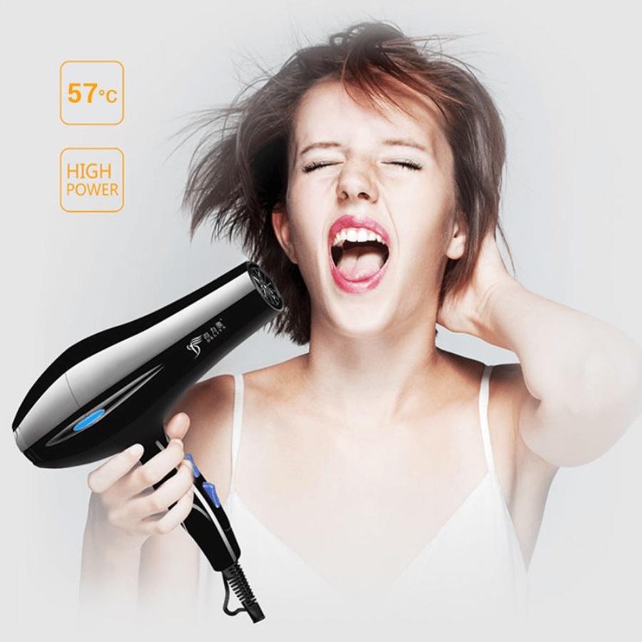 Máy Sấy Tóc 2 Chiều Nóng Lạnh Deliya Công Sất Cao 2200W, Tặng Kèm Bộ Phụ Kiện 5 Món Cao Cấp, Bảo Hành 12 Tháng