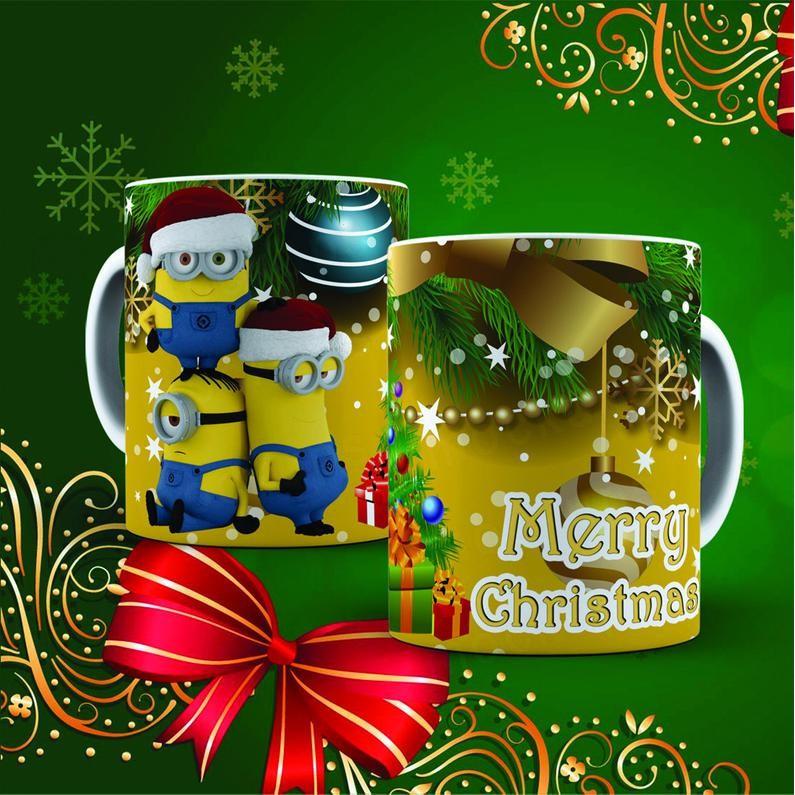 Cốc sứ cao cấp uống trà cà phê in hình hoạt hình giáng sinh - Cốc Noel - Cốc trẻ thơ Mẫu Q