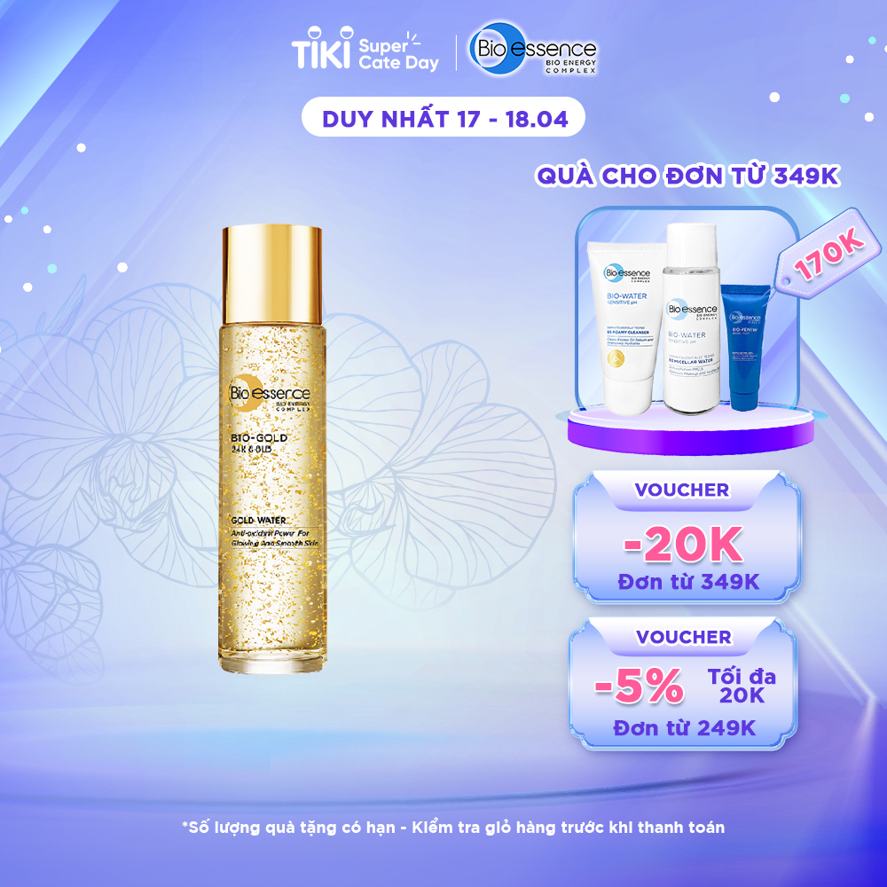 Nước Dưỡng Ngăn Ngừa Lão Hóa Chiết Xuất Vàng Sinh Học 24K Bio-Gold Bio-Essence (150ml)