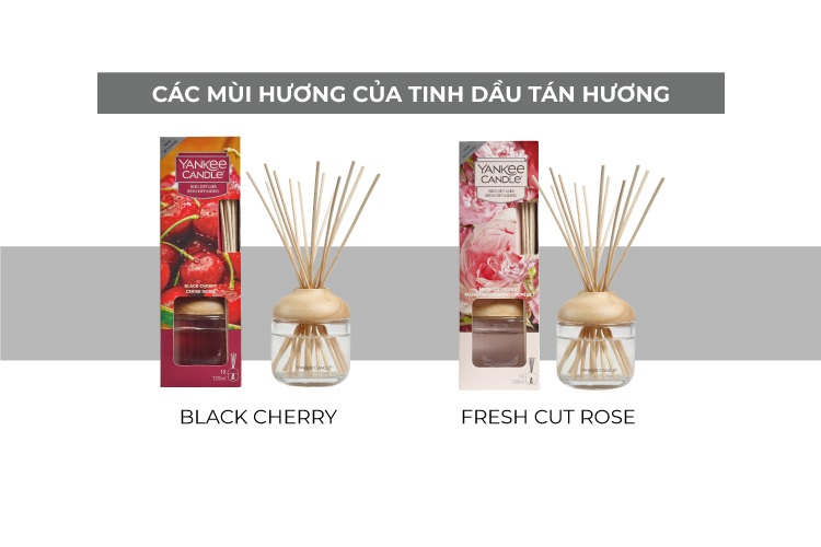 Tinh dầu tán hương Yankee Candle - Black Cherry (120ml)