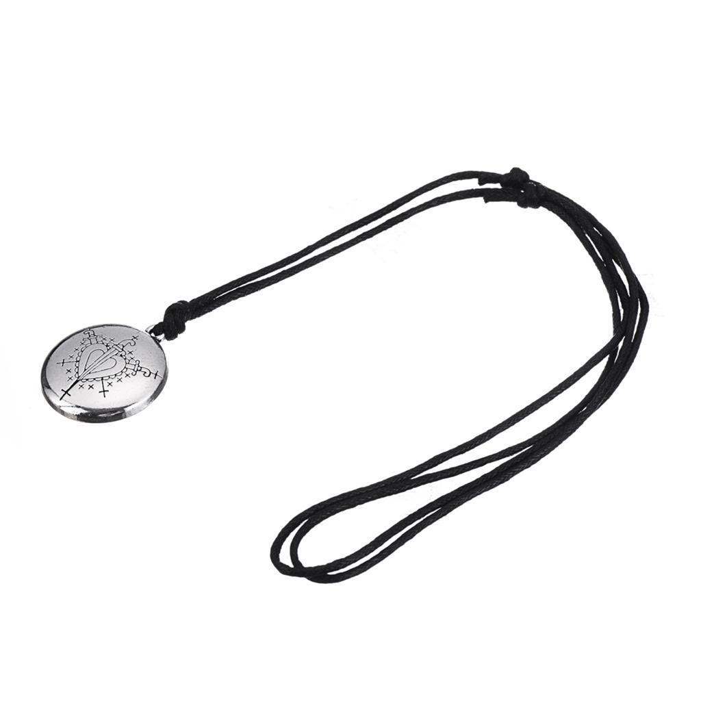 Round Pendant Necklace Simple Design With Unisex Charm -  1
