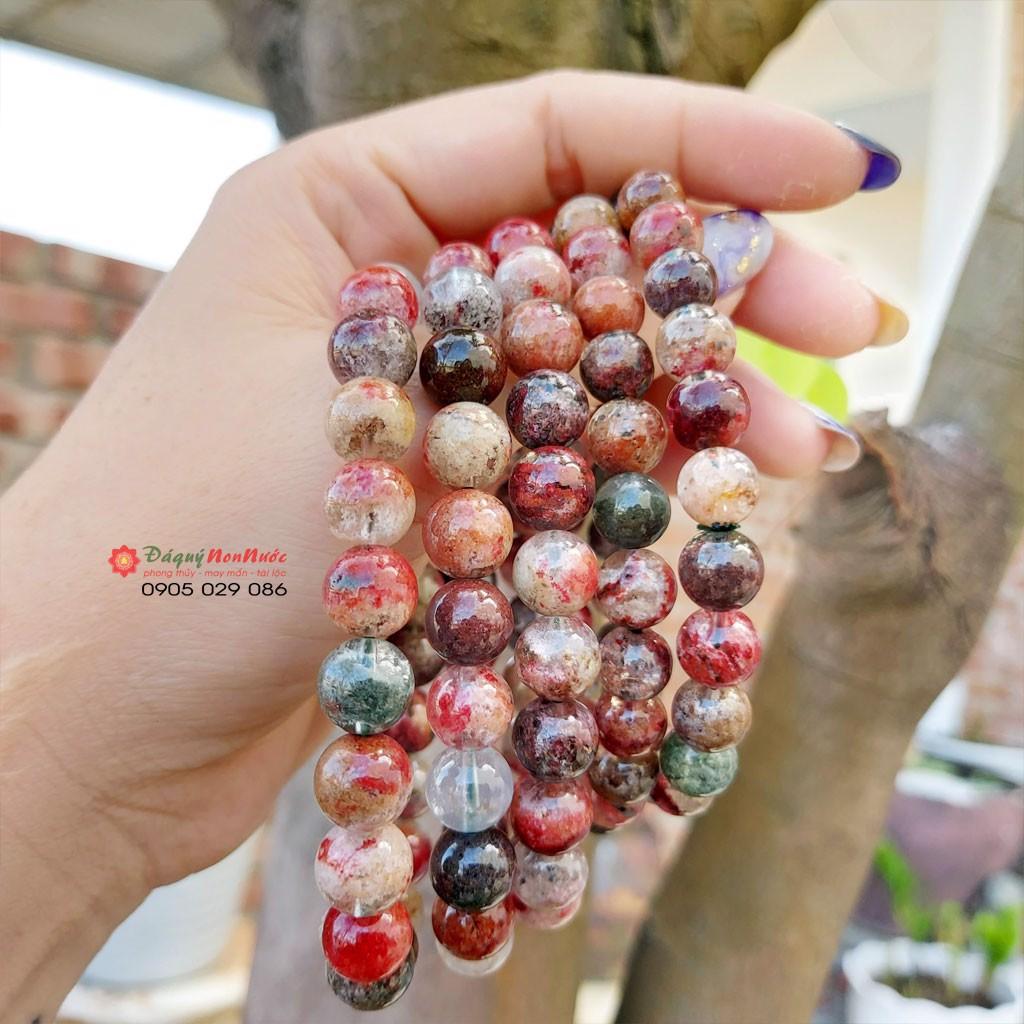 Vòng tay đá thạch anh ưu linh kích thước hạt 10ly