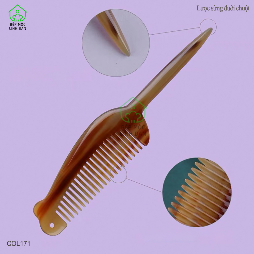 Lược sừng chuột xinh xuất Nhật (Size: M - 18cm) Xinh xắn, Độc đáo [COL171]