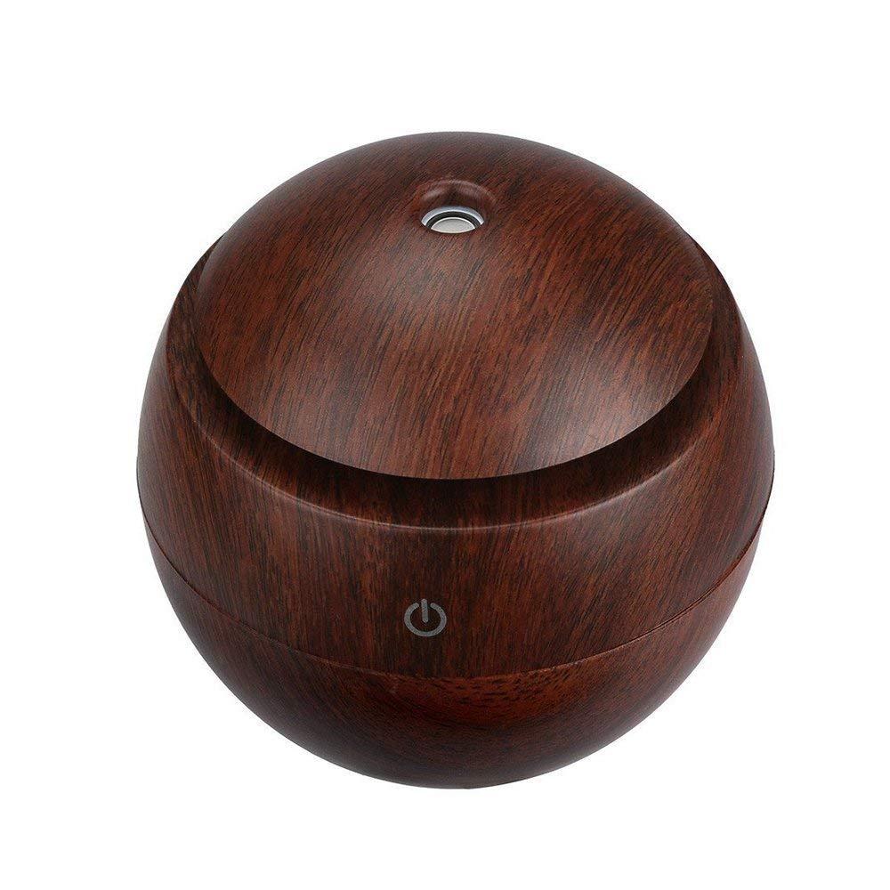 130ML USB Hương Thơm Khuếch Tán Tinh Dầu Siêu Âm Thanh Mát Sương Máy Tạo Độ Ẩm Không Khí 7 Đèn LED Đổi Màu Đèn Ngủ Cho Văn Phòng Nhà