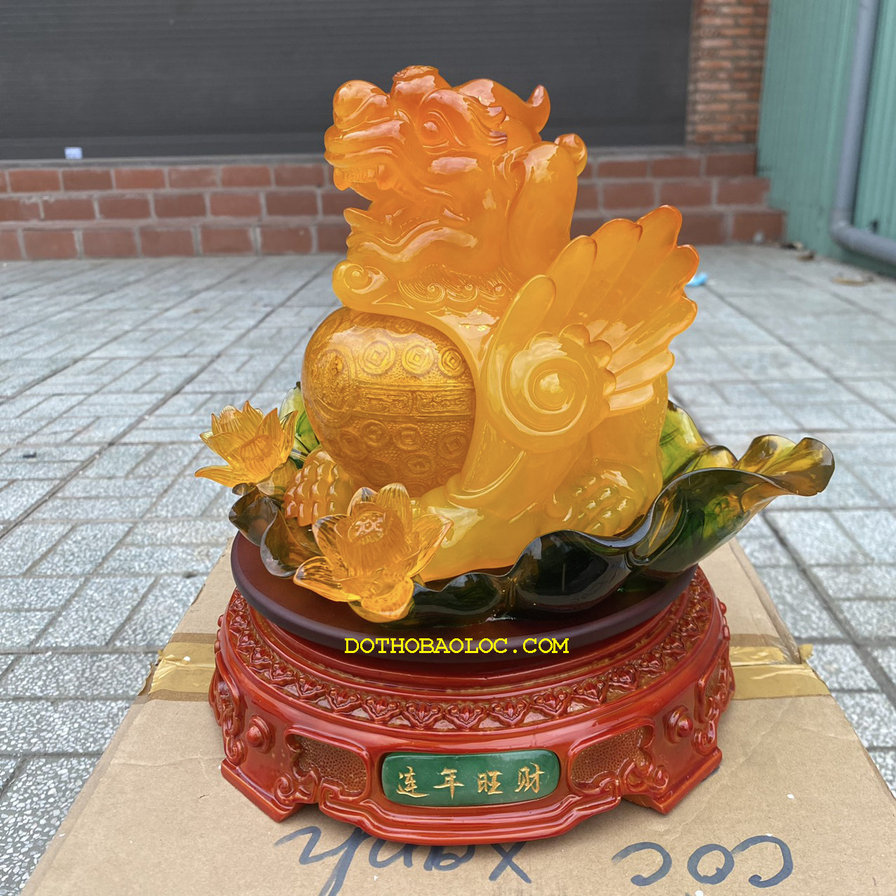 Tỳ hưu phong thủy đế xoay chiêu tài hút lộc cao 27cm