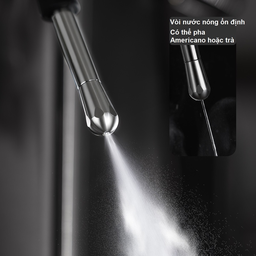 Máy pha cà phê chuyên nghiệp Espresso, Cappuccino, Latte thương hiệu Mỹ cao cấp HiBREW H10 - Công suất 1350W - Hàng nhập khẩu