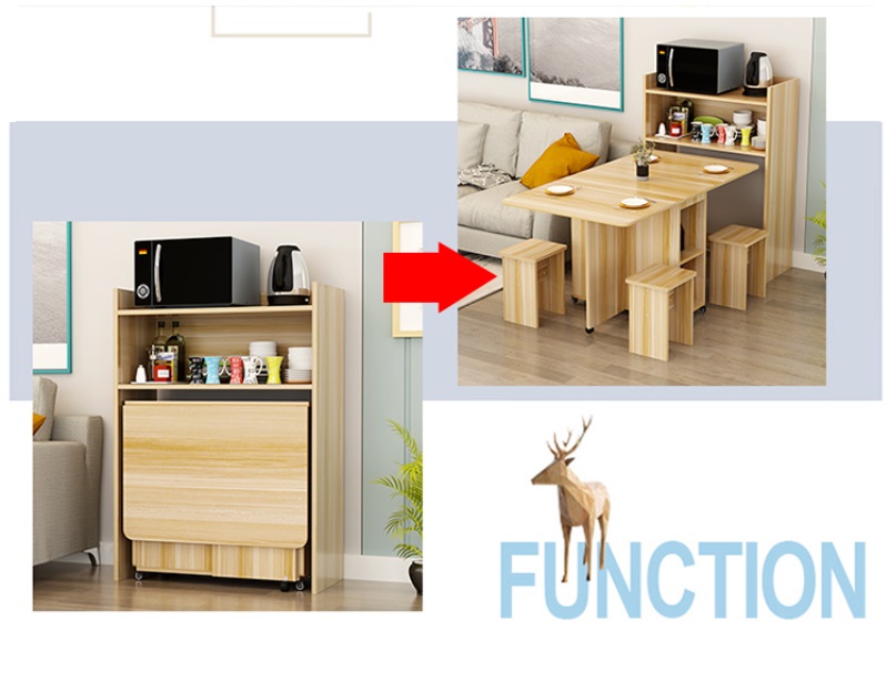 Bàn ăn gấp gọn, bàn ăn thông minh 4BTM01 - Nội thấtv lắp ráp Viễn Đông Adv