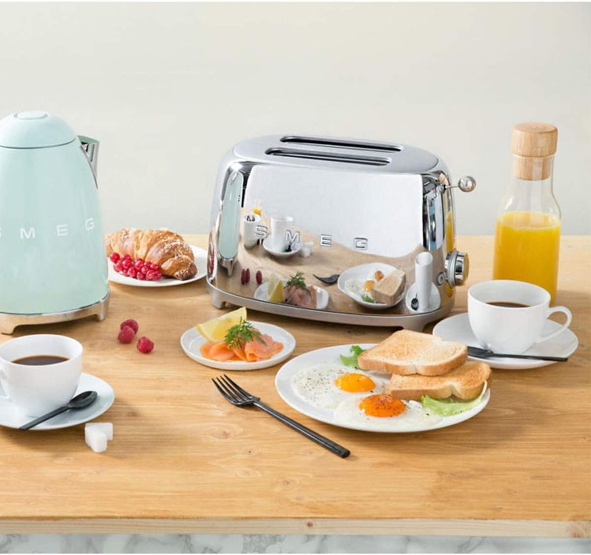 Máy nướng bánh mỳ SMEG TSF01SSEU Hàng chính hãng