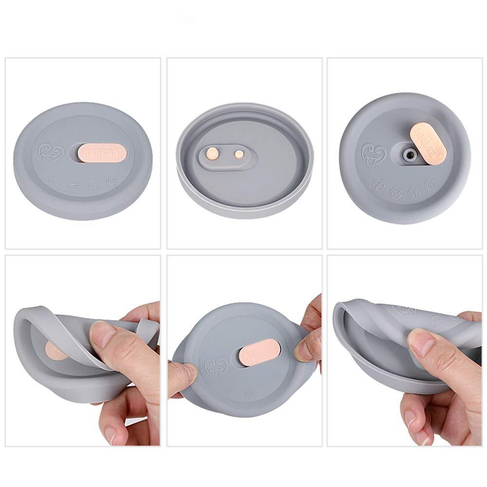 Combo Cốc hứng sữa Gen.3 kèm Nắp đậy Haakaa. Chất liệu silicone cao cấp, an toàn. Không chứa BPA, PVC và phthalate