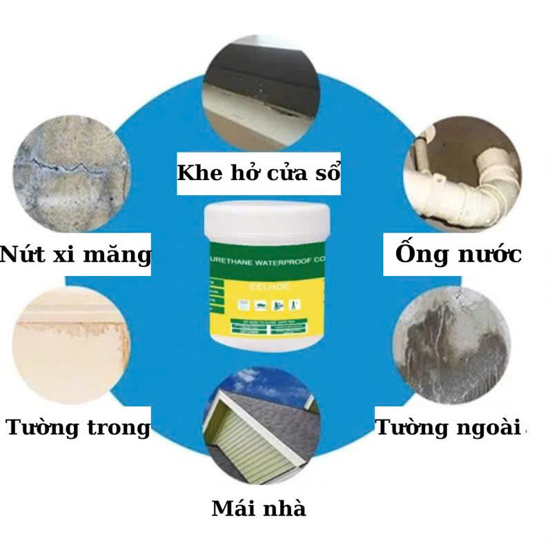keo chống thấm  trong suốt công nghệ nhật siêu bám dính chống thấm trên mọi bề mặt