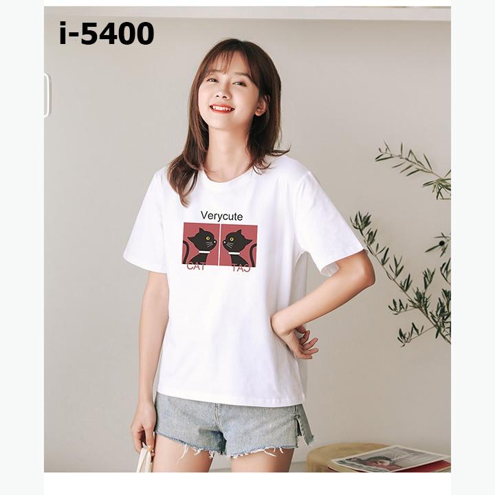 Áo Thun Nữ Tay Ngắn Hình Mèo CAT TAO Verycute