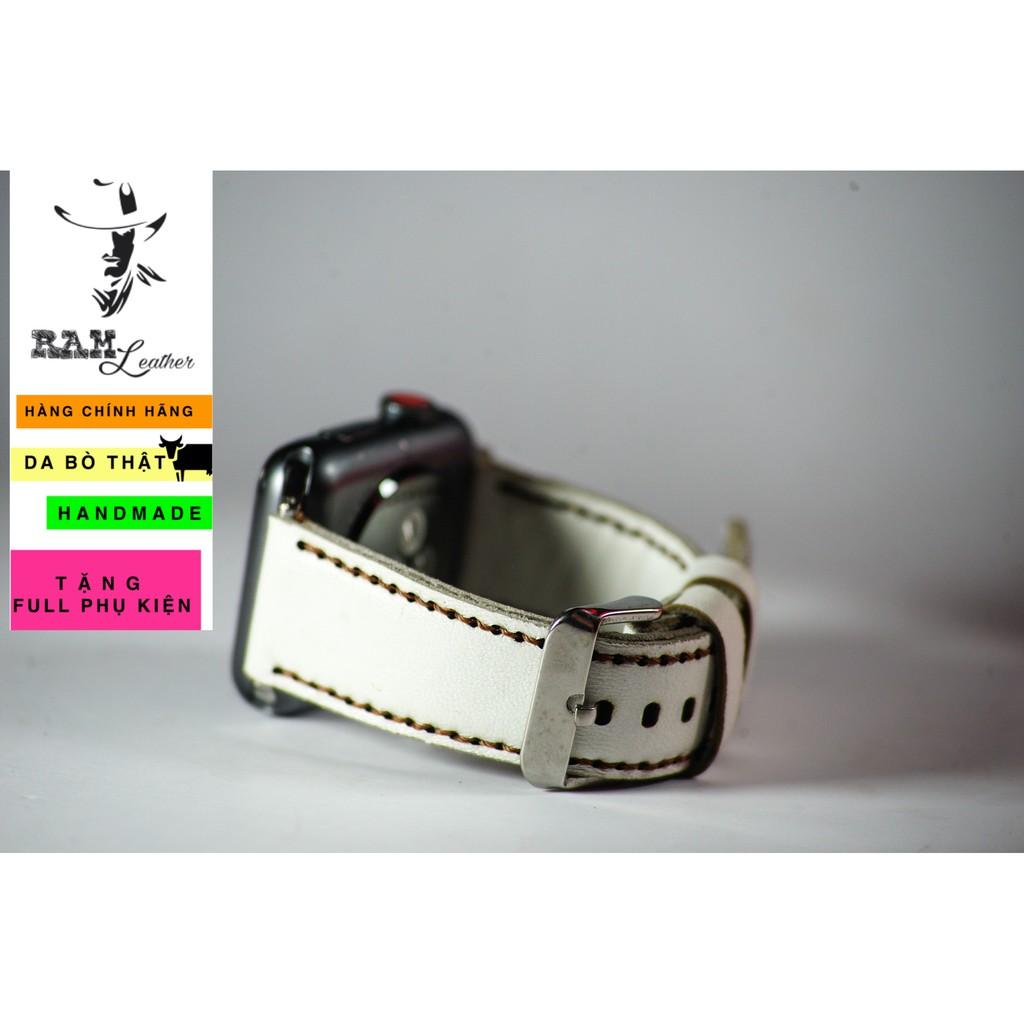 Dây đồng hồ RAM Leather da dê trắng - RAM classic 1996