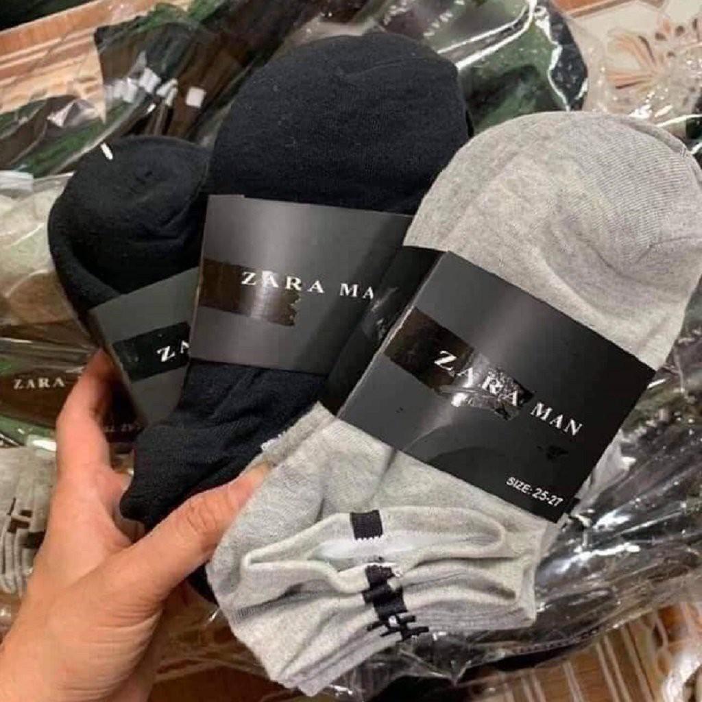 Tất Nam Nữ Trơn Cổ Ngắn Vớ Nam Thời Trang Cao Cấp Chất Cotton 100% Co Giãn Thấm Hút GC25