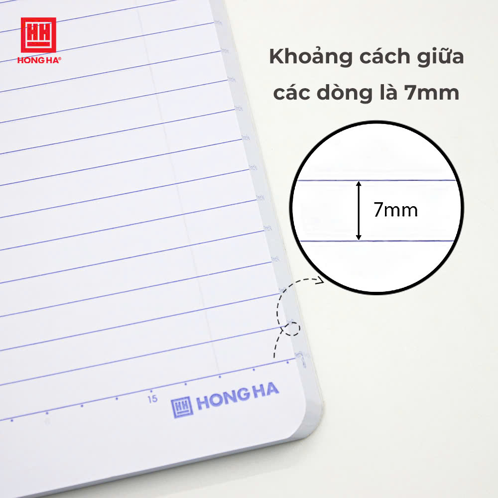Sổ bìa bồi kẻ ngang B5 300 trang Hồng Hà Subject - 4536