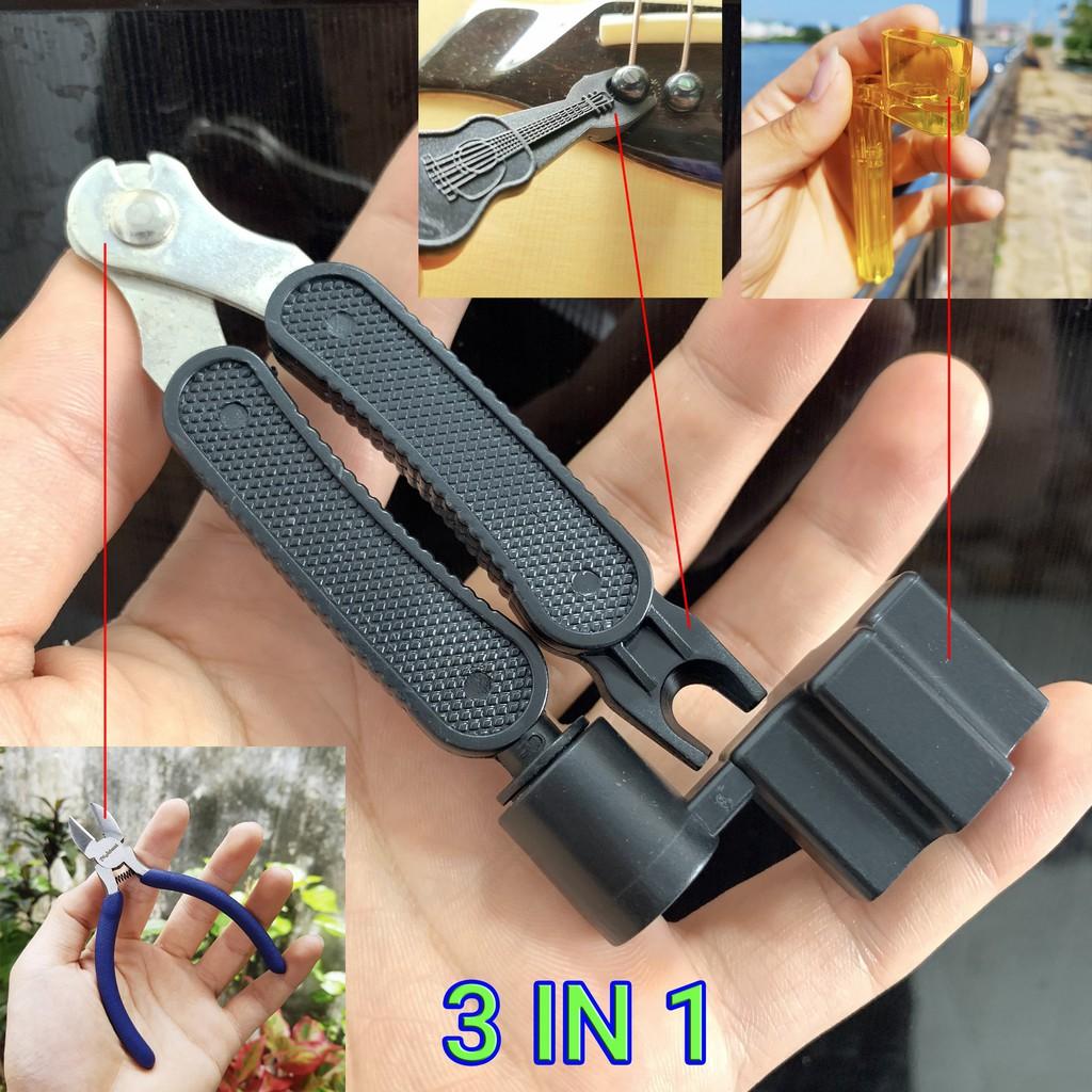 | 3 in 1 | Kiềm cắt dây đàn Guitar 3 in 1 | Quay khóa đàn - Mở chốt giữ dây - Cắt dây