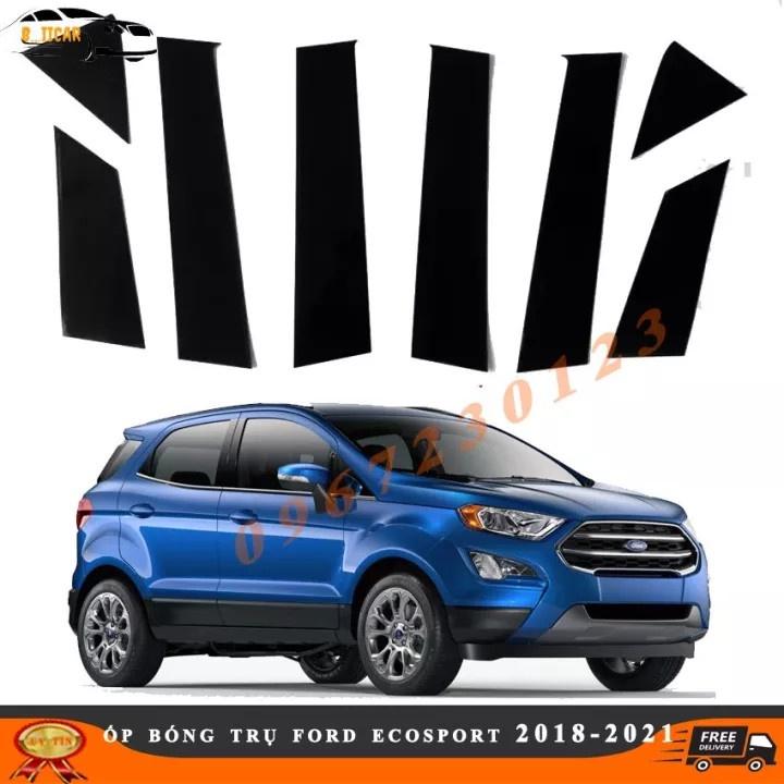 Ốp bóng trụ, bóng trầy cửa xe Ford Ecosport 2018-2020 tráng gương đẹp, loại 1 chống xước cho xe