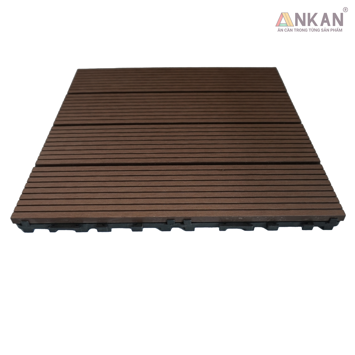 Sàn Vỉ Gỗ Nhựa Composite Cao Cấp, Lót Sàn Ban Công Nhà Tắm, Vỉ Dày Chắc Chắn Có Vít Ốc Dưới Nan, Màu Nâu Mới, Dễ Dàng Lắp Đặt