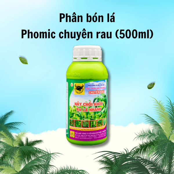 Phân bón lá Đầu Trâu MK Phomic chuyên rau - chai 500ml