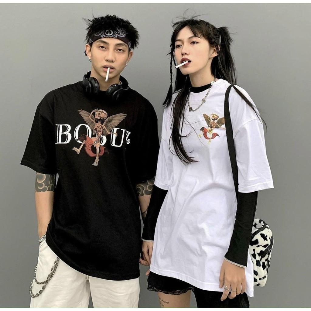 Áo thun local brand bobui big logo tay lỡ unisex