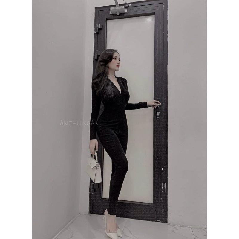 Jum tay dài cổ khoét sâu sexy sang chảnh